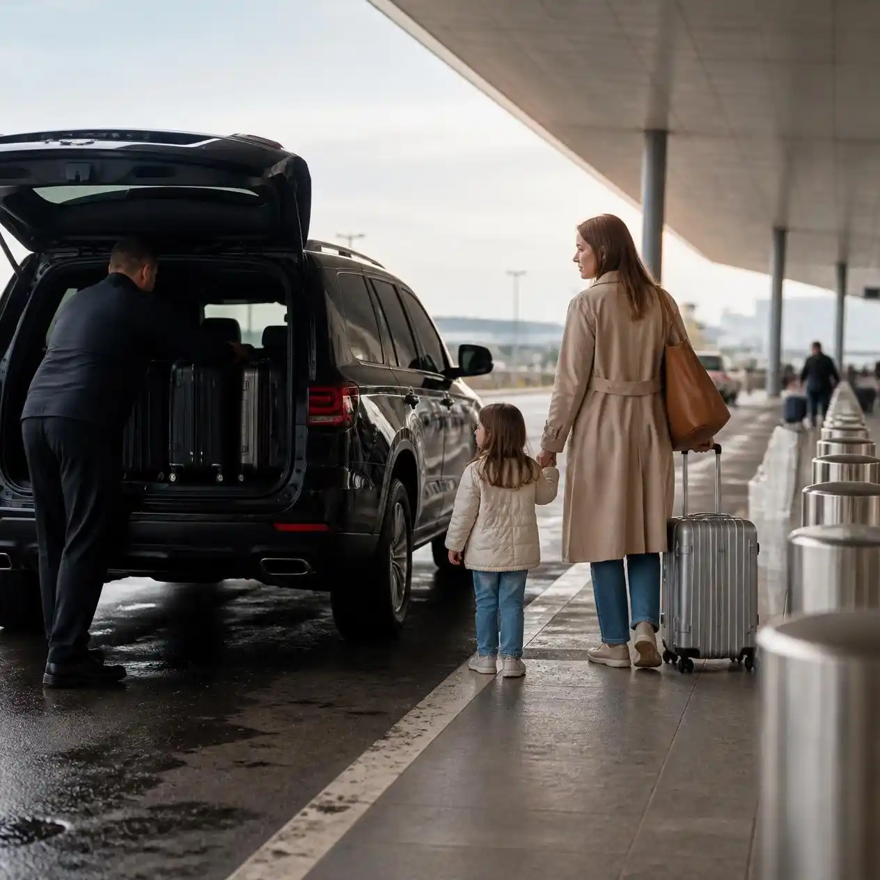 space needed for airport transfer